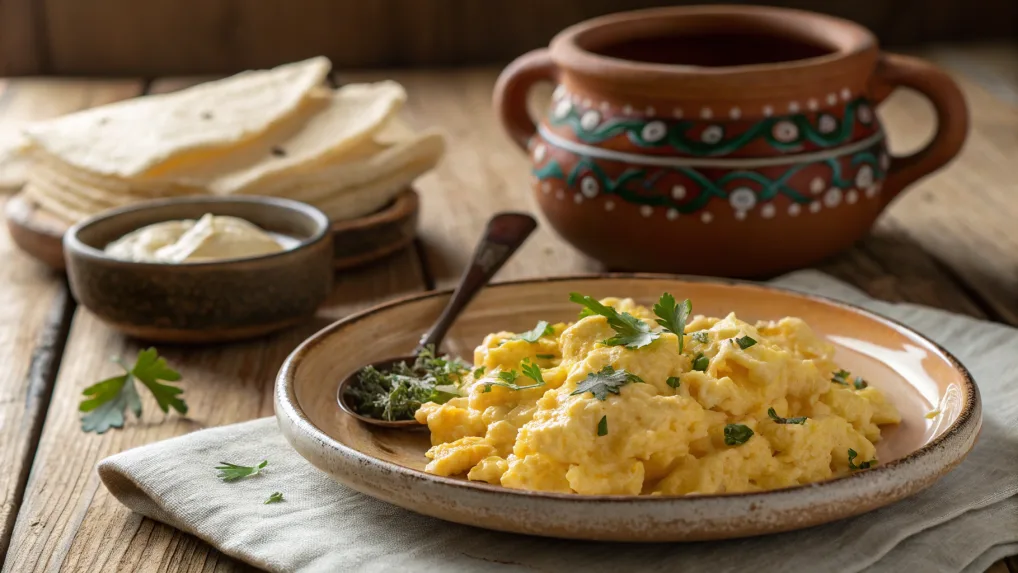 Mexican Creamer in Scrambled Eggs