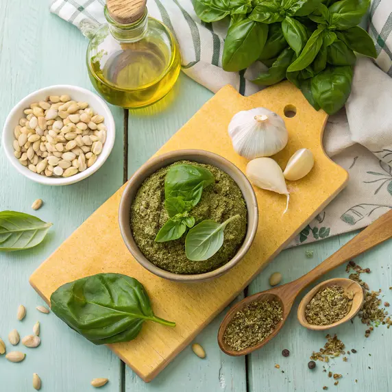 low-calorie pesto recipe